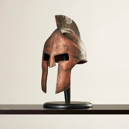 Greek Spartan Helmet Sculpture