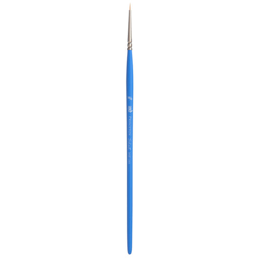 Select Artiste Short Liner Brush, Synthetic Bristles, Short Handle Mixed Media Paintbrush, Jewel Blue, Size 18/0, 1 Count