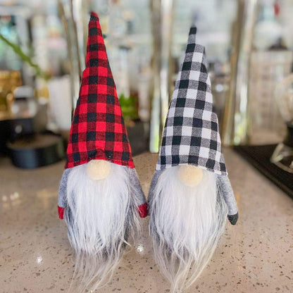 Gnomes Christmas Decorations 3PC Handmade Santa Scandinavian Tomte Plush Gnom, Home Tabletop Ornaments Christmas Gnome Decor for Adults.