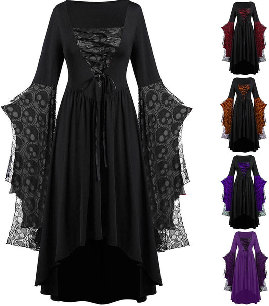 Halloween Costumes Woman 2024 Lace plus Size Renaissance Dress Halloween Adult Ball Gown Dresses Corset Gothic Clothes