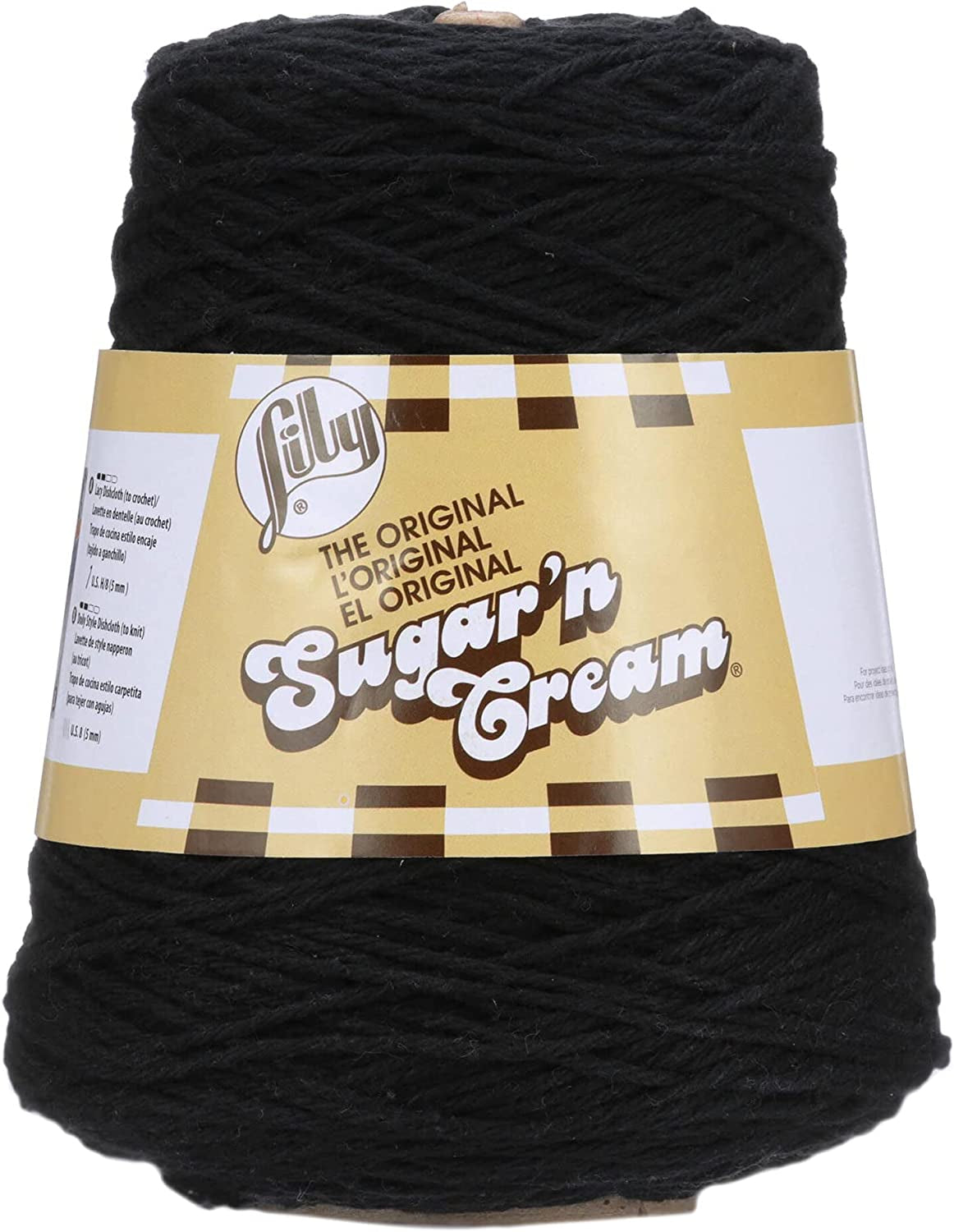 Sugar'N Cream Cotton Cone Yarn, 14 Oz, Soft Ecru, 1 Cone