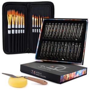 Premium Acrylic Paint Set with Paint Brush Set (Copy)