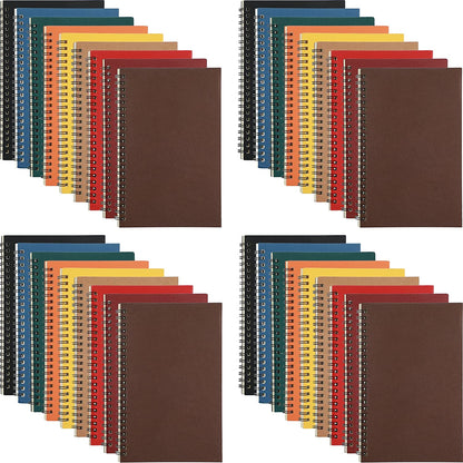 Spiral Notebook Bulk A5 College Ruled Journals Notebooks Lined 8.3 X 5.5 Inch Note Books Composition Writing Thick Paper Notebook for Office Business School Gifts Supplies(Multi Color, 36 Pcs)