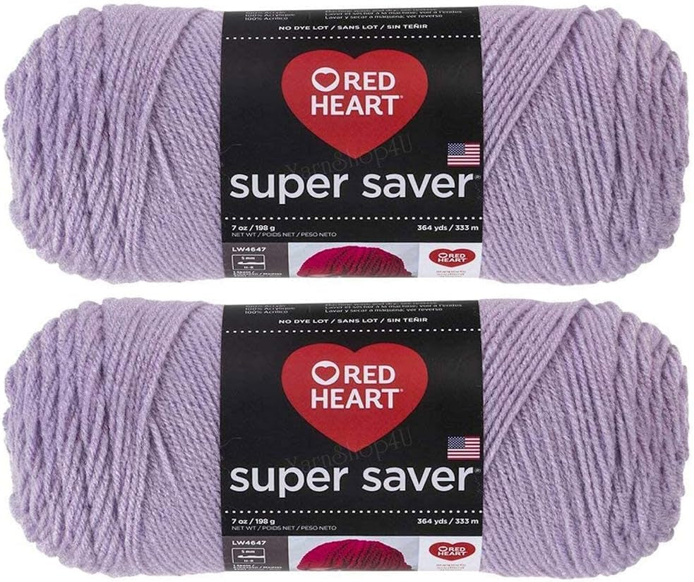 Bulk Buy:  Super Saver (2-Pack) (Cherry Red, 7 Oz Each Skein)