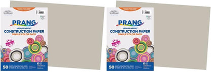 (Formerly ) Construction Paper, White, 12" X 18", 50 Sheets