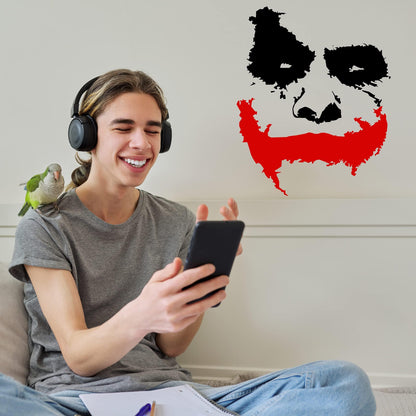 Slaf Ltd. Vinyl Wall Decal Scary Joker Face Why So Serious   Removable Die Cut