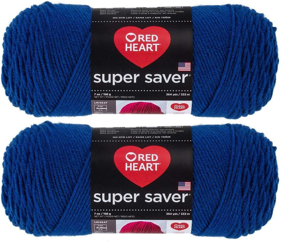 Bulk Buy:  Super Saver (2-Pack) (Cherry Red, 7 Oz Each Skein)