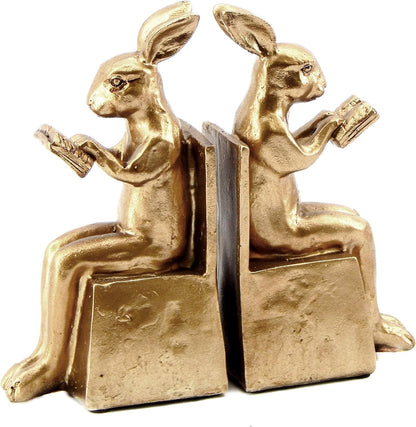 22883 Rabbit Bookends Studious Reading Bunny 7 Inch