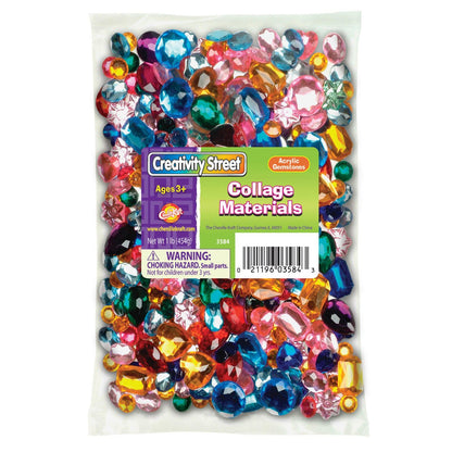 Acrylic Gemstones, Assorted Colors & Sizes, 1 lb. - Loomini