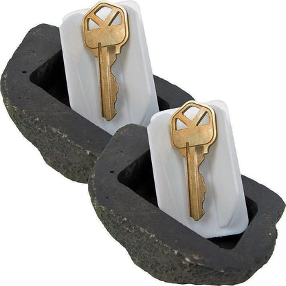 Hide-A-Spare-Key Fake Rock - Looks & Feels like Real Stone - Safe for Outdoor Garden or Yard, Geocaching (1)