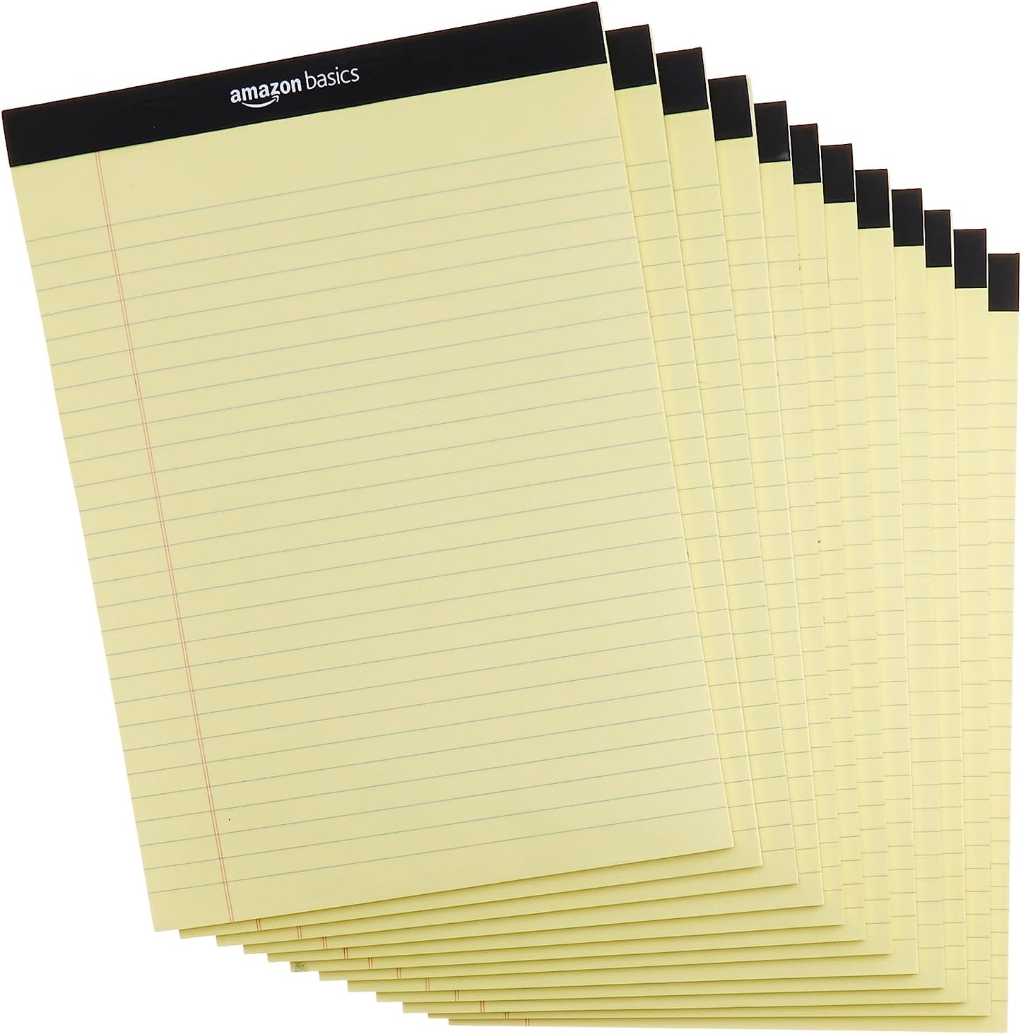 Narrow Ruled 5 X 8-Inch Lined Writing Note Pads, 6 Count (50 Sheet Pads), Multicolor