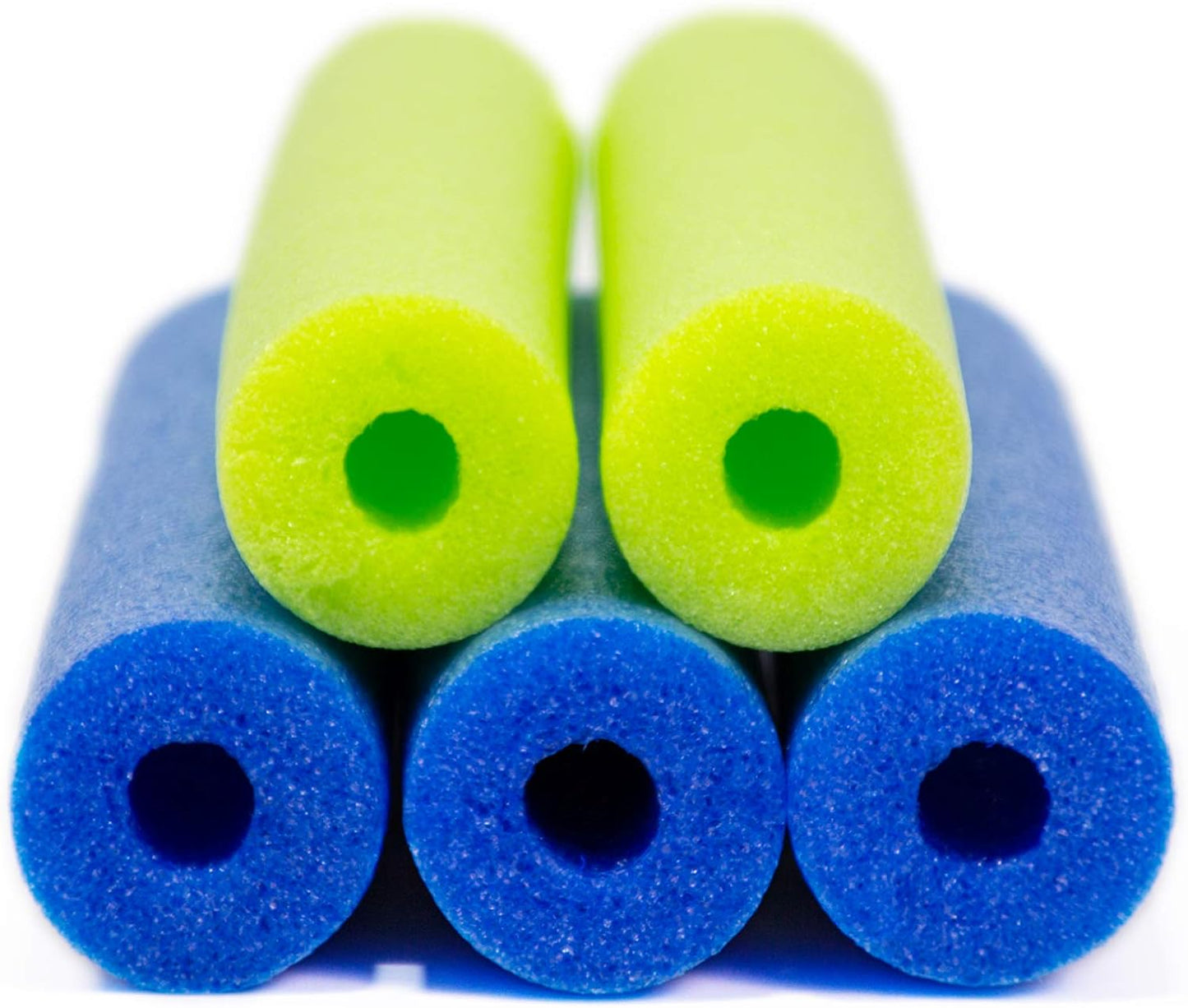 Pool Noodles,  5 Pack of 52 Inch Hollow Foam Swim Noodles, Bright Foam Noodles for Swimming, Floating and Craft Projects