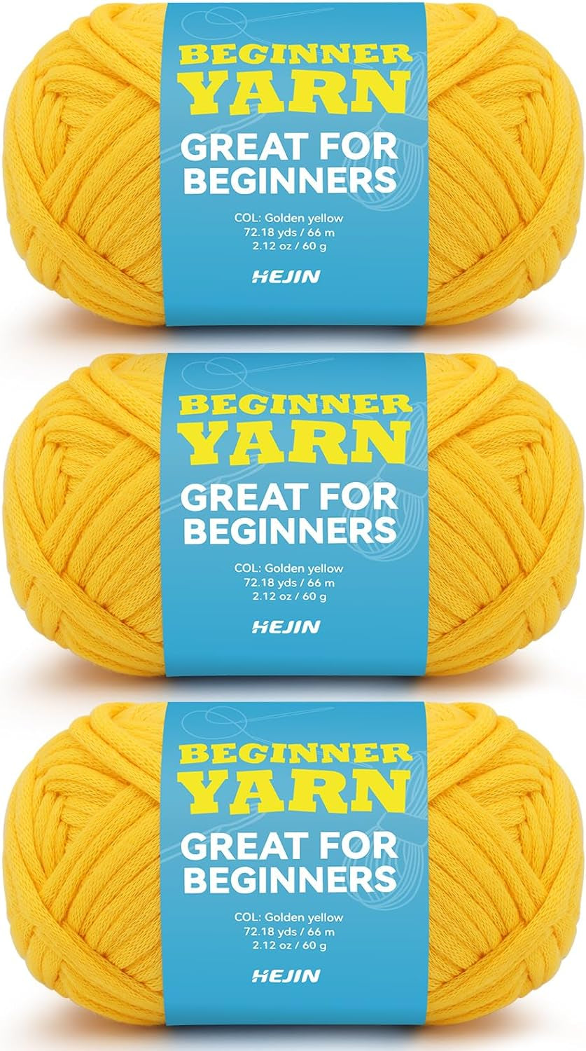 60G Black Yarn for Crocheting and Knitting;66M (72Yds) Cotton Yarn for Beginners with Easy-To-See Stitches;Worsted-Weight Medium #4;Cotton-Nylon Blend Yarn for Beginners Crochet Kit Making