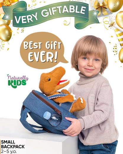 Dinosaur Backpack for Girls 4-6, Dinosaur Toys for Kids 5-7, Dinosaur Gift for 6 Year Old, Medium