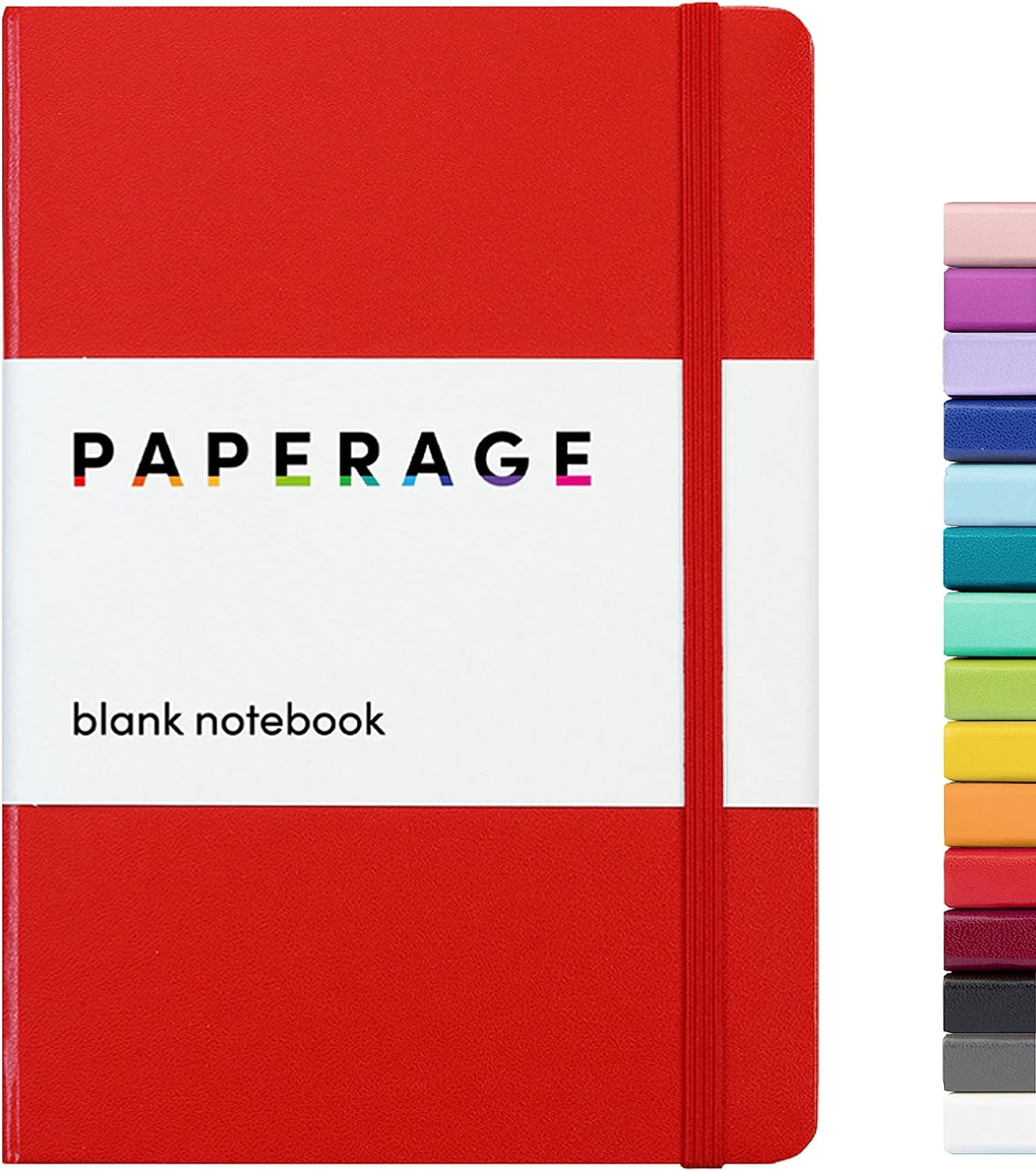 Blank Journal Notebook, (Red), 160 Pages, Medium 5.7 Inches X 8 Inches - 100 Gsm Thick Paper, Hardcover