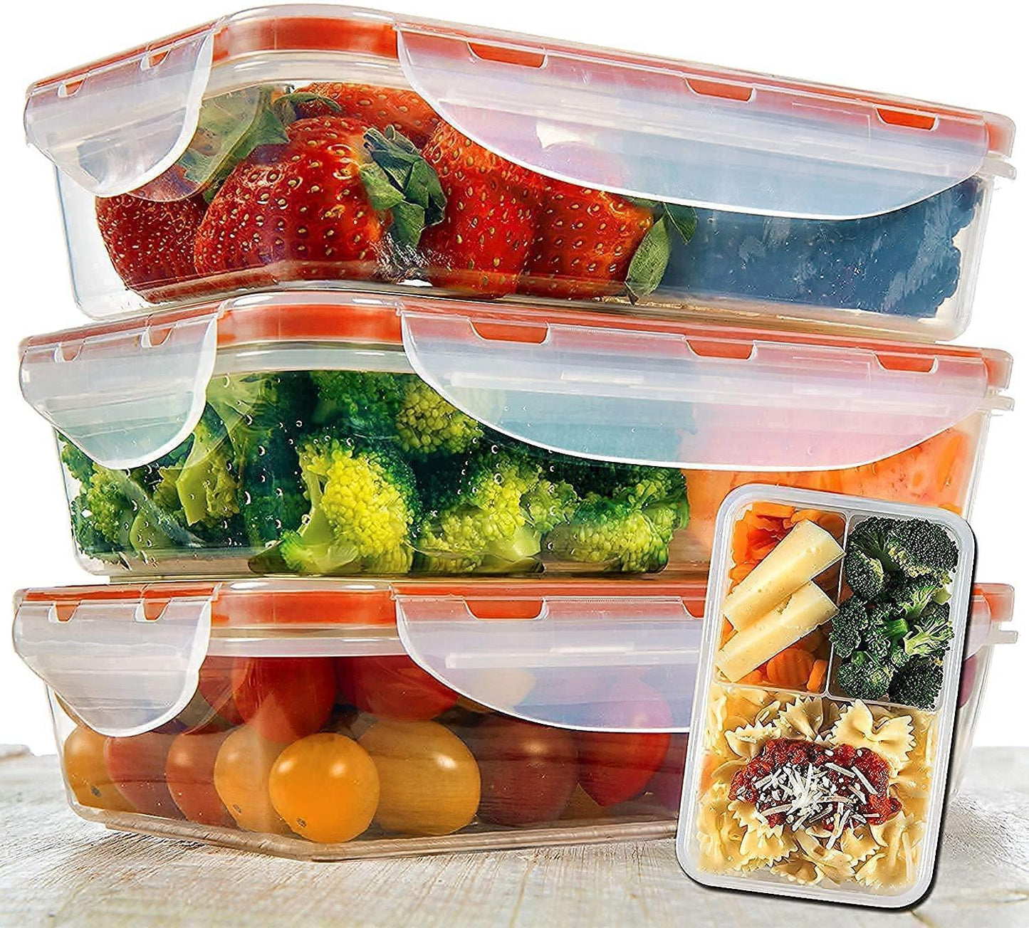 Meal Prep Lunch Box   3 piece set   Insulated Lunch Box For Women or Men   3