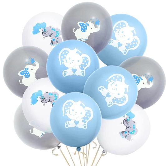 12 Inch Elephant Party Décor Balloons – 45 Pcs Latex Balloons – Thick and