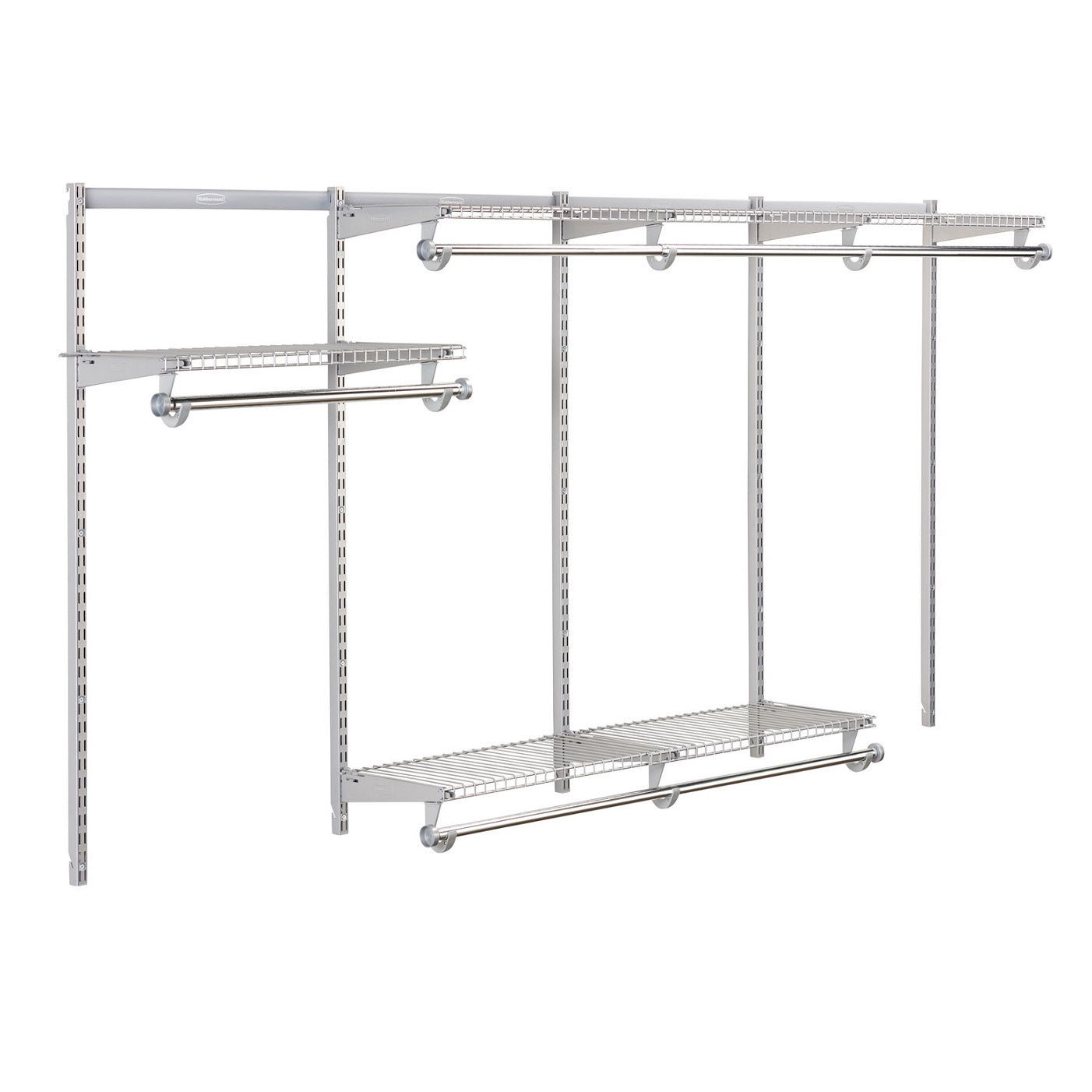 Configurations 4' to 8' Expandable Closet Kit, Titanium