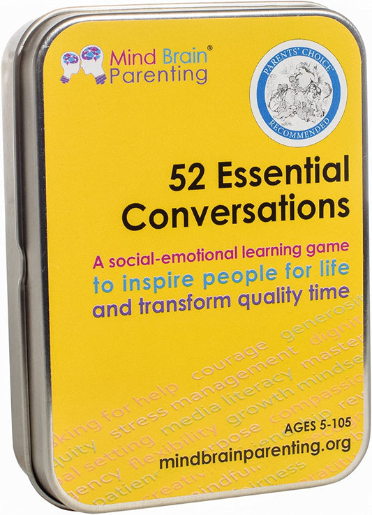 52 Essential Conversations by Harvard Educator for Home, Therapy, Speech, School Classroom - Conversation Cards for Kids, Family, Teacher & Counselor to Build Growth Mindset & Communication Skills