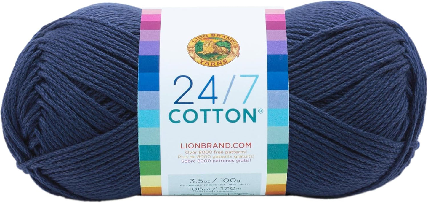 (1 Skein) 24/7 Cotton® Yarn, White