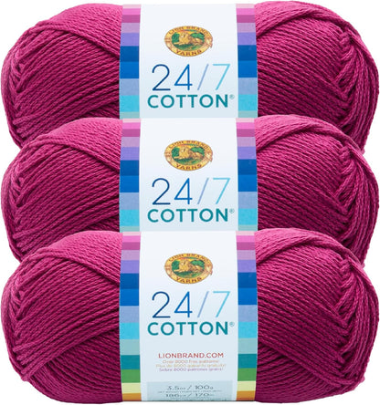 (1 Skein) 24/7 Cotton® Yarn, White