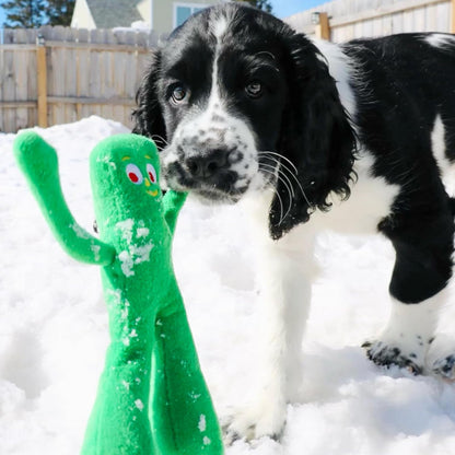 Gumby Plush Filled Dog Toy, Green, 9 Inch (Pack of 1)