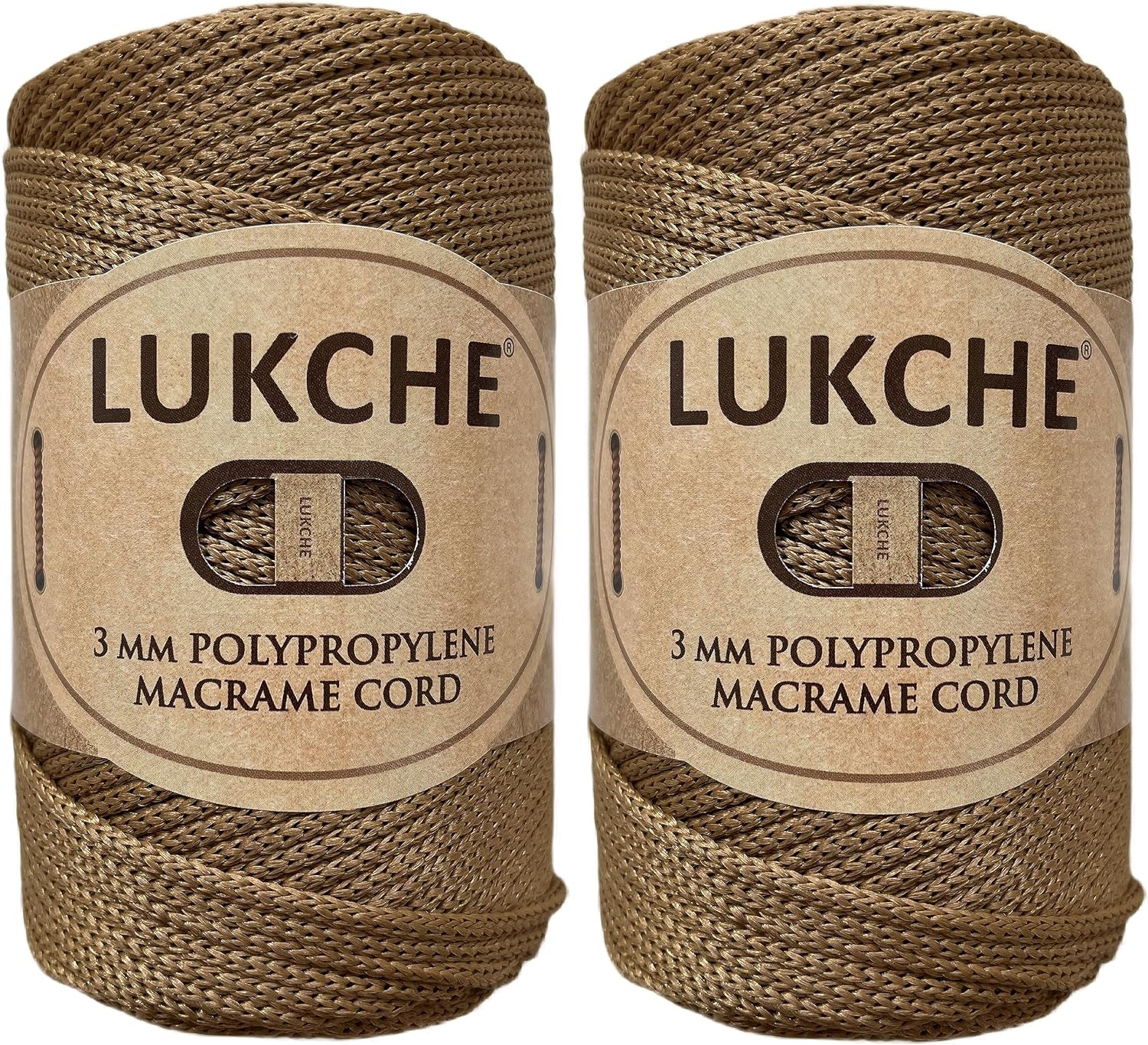 3Mm Premium Polyester Macrame Cord (147 Yards), (8.82 Oz) 100% Polypropylene Macrame Rope, Colorful Yarn Crochet Macrame Bag Craft for Wall Hangers, Bottom Plates, Carpets (Silver 1)