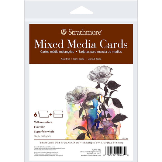 400 Series Mixed Media Cards & Envelopes, Full Size, 5x6.875 inch, 6 Pack