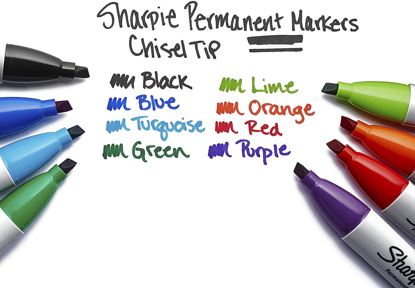 Permanent Markers, Chisel Tip