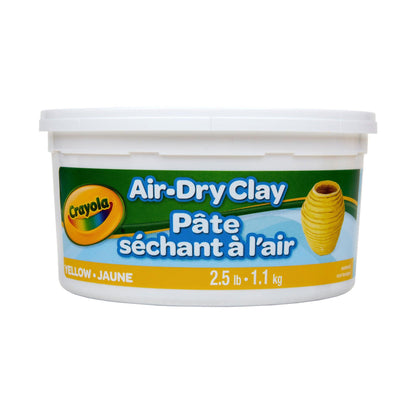 Air Dry Clay, 2.5lb Tub, Yellow, Pack of 4 - Loomini