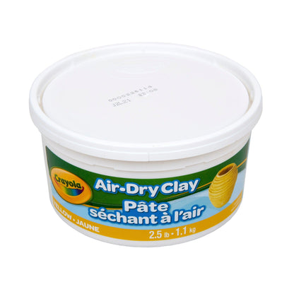 Air Dry Clay, 2.5lb Tub, Yellow, Pack of 4 - Loomini