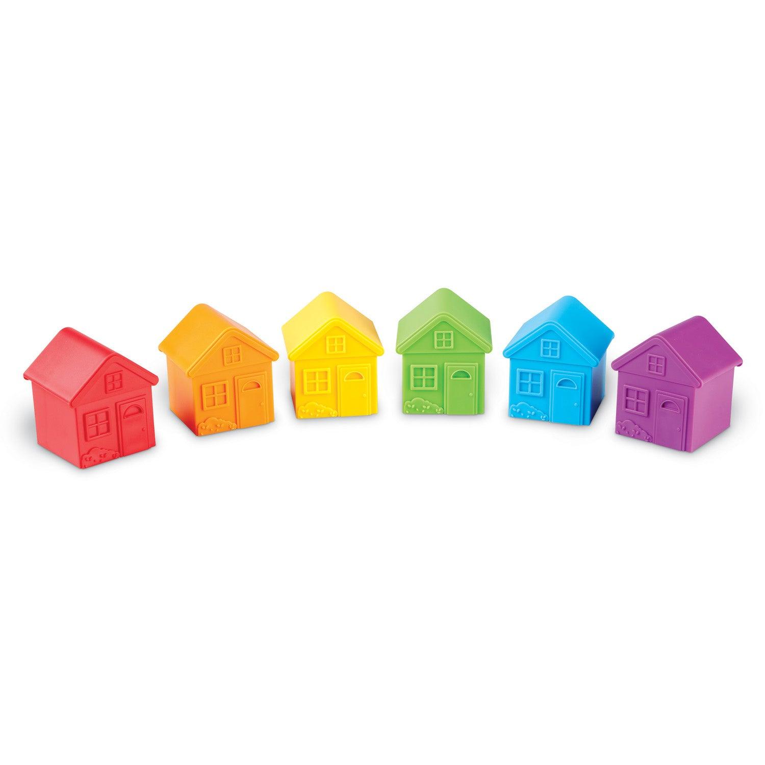 All About Me Sort & Match Houses, Set of 6 - Loomini
