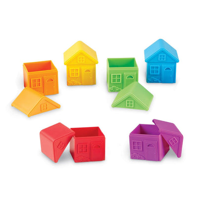 All About Me Sort & Match Houses, Set of 6 - Loomini