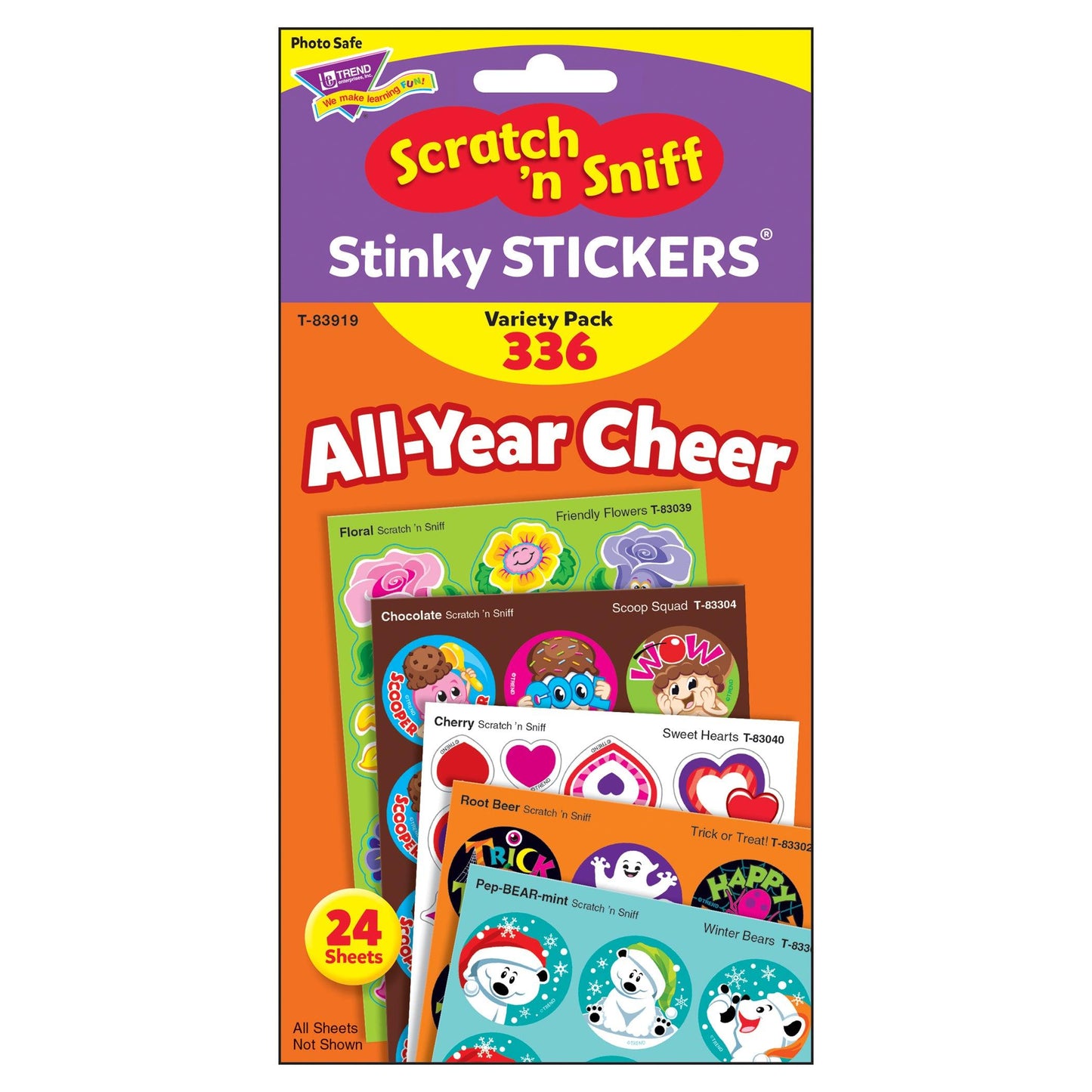 All Year Cheer Stinky Stickers® Variety Pack, 336 Count Per Pack, 2 Packs - Loomini