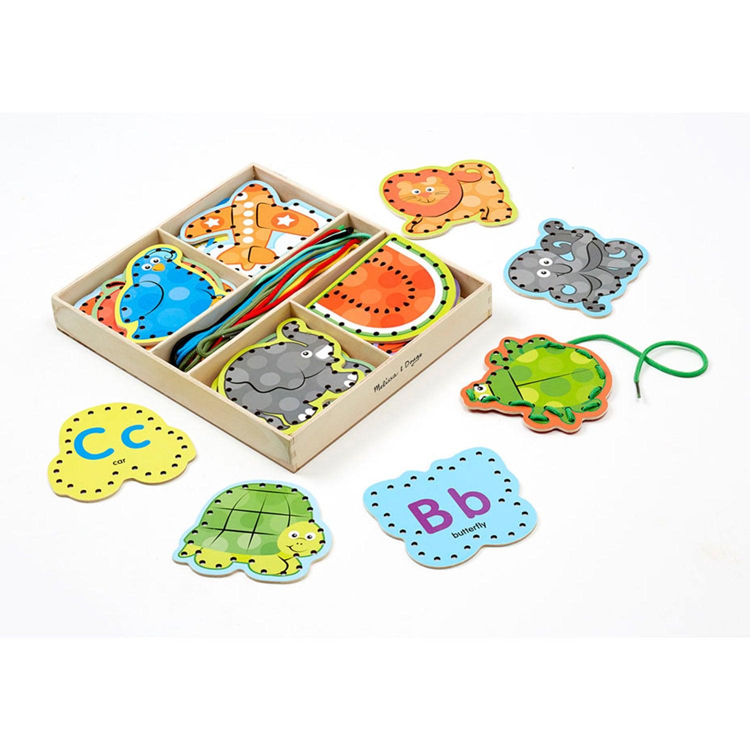 Alphabet Lacing Cards - Loomini