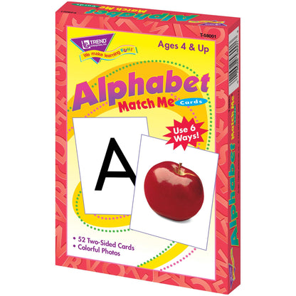 Alphabet Match Me® Cards, 52 Cards Per Set, 6 Sets - Loomini