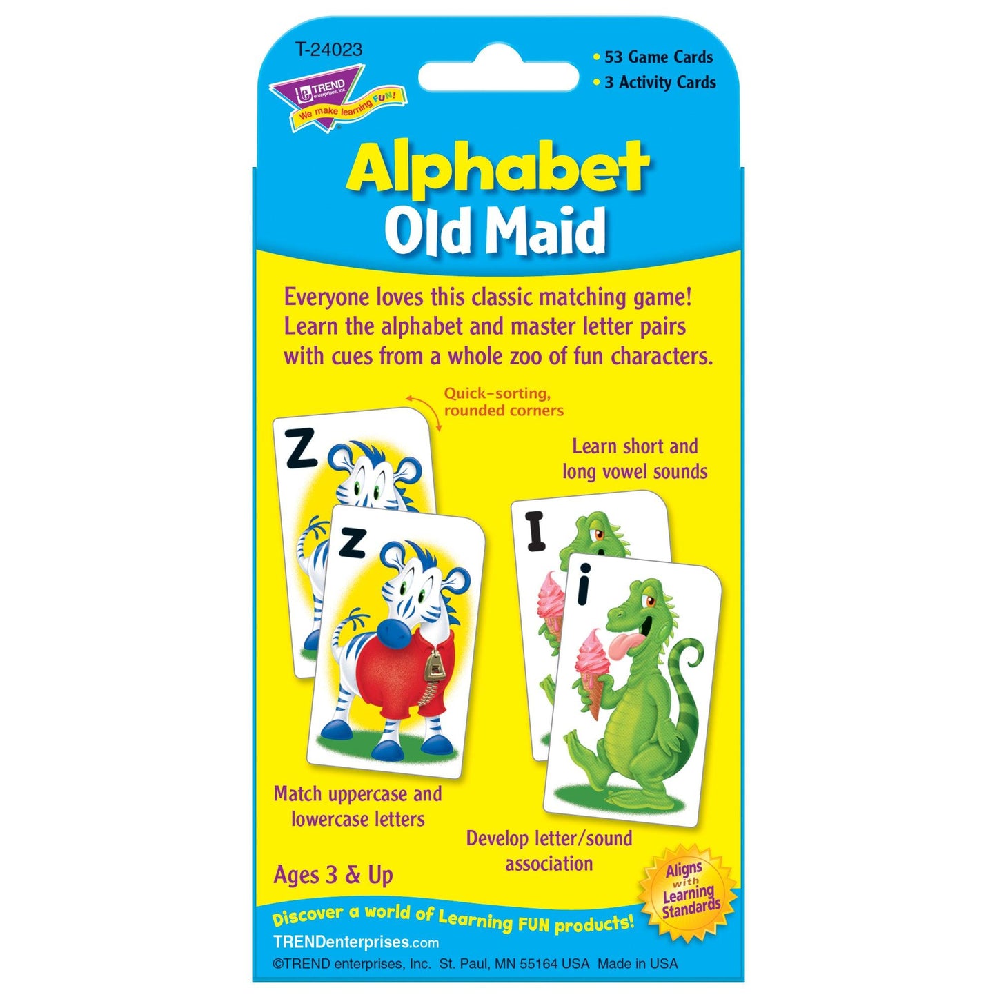 Alphabet Old Maid Challenge Cards®, 6 Sets - Loomini