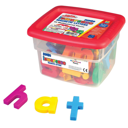 AlphaMagnets® Jumbo Lowercase, Multi-Colored, 42 Pieces - Loomini