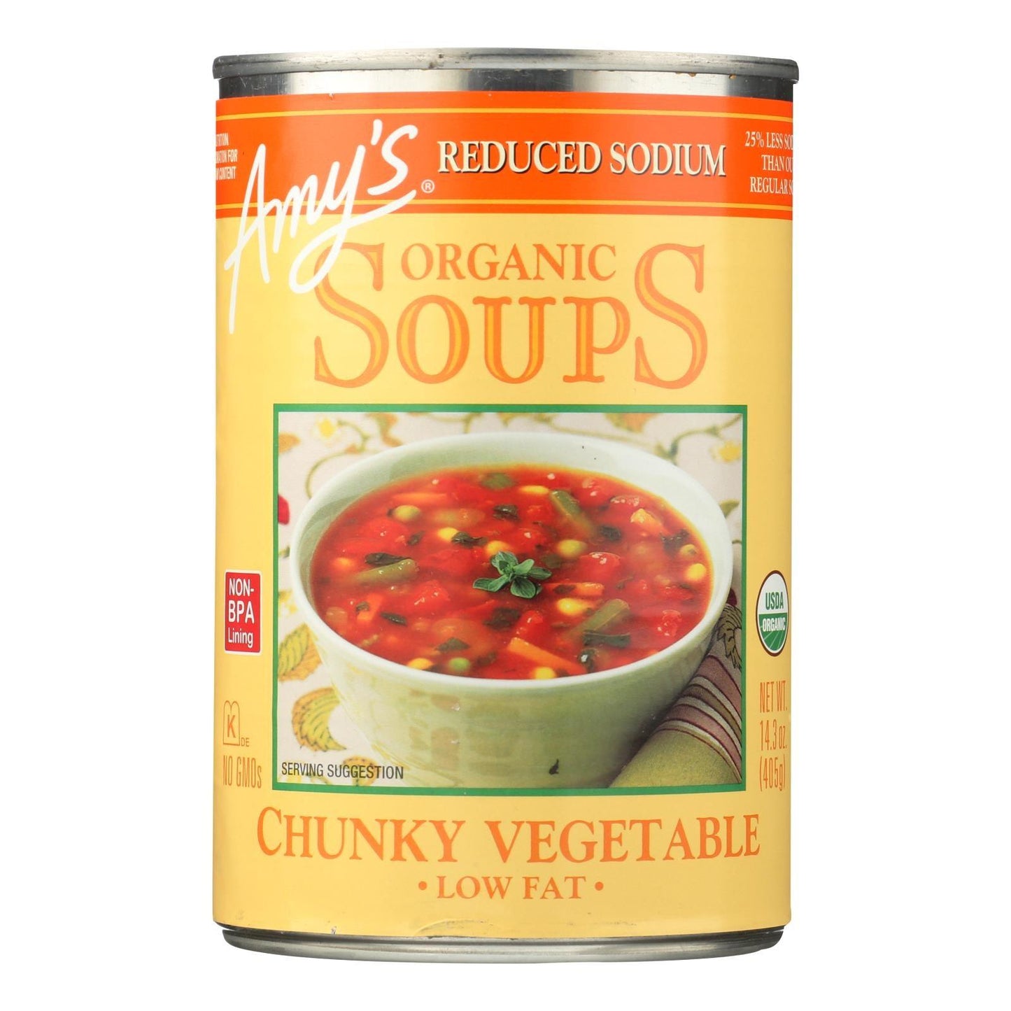 Amy's - Soup Organic Chunky Vegetable - Case Of 12 - 14.3 Oz - Loomini