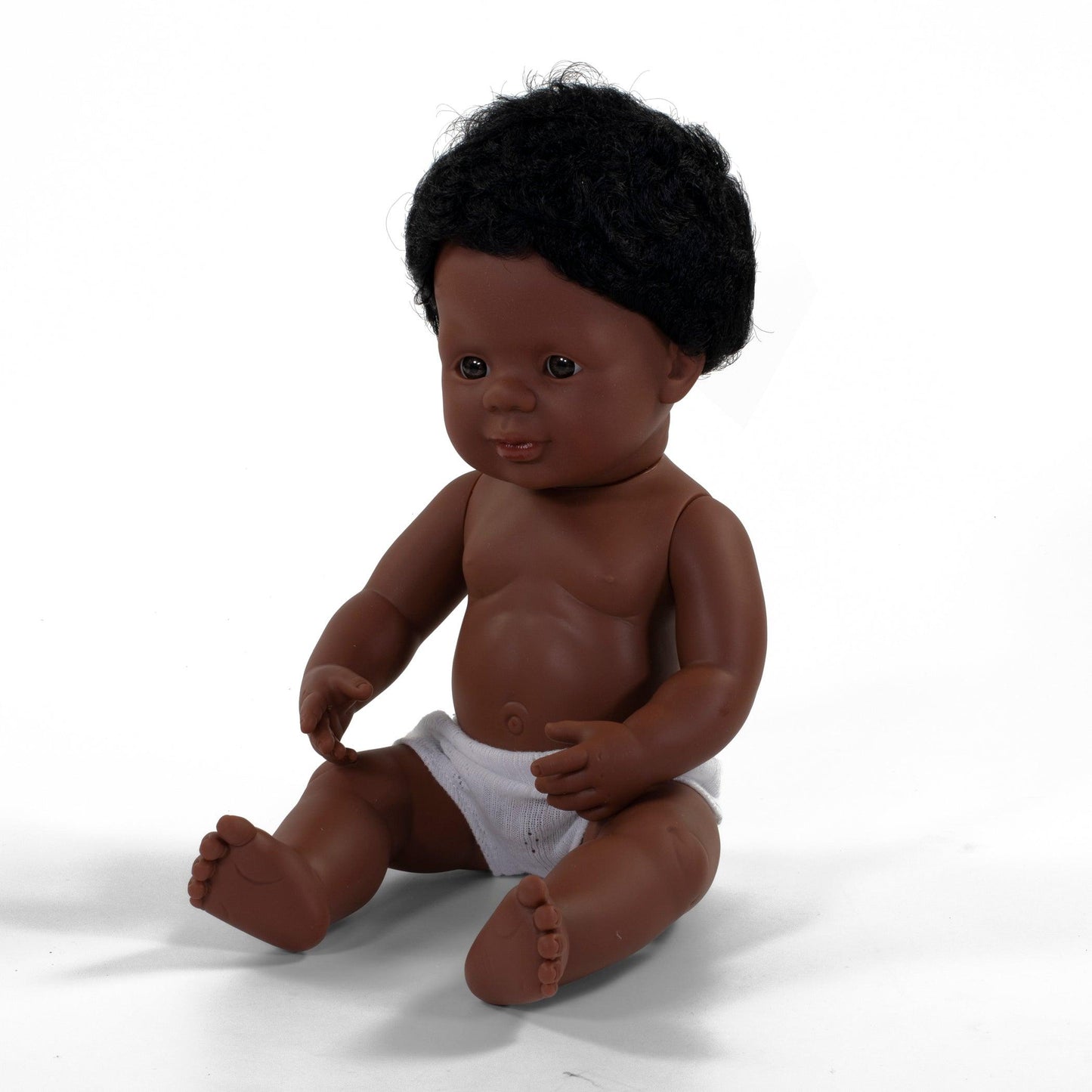 Anatomically Correct 15" Baby Doll, African-American Boy - Loomini