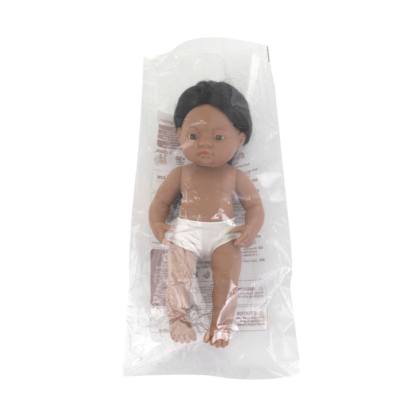 Anatomically Correct 15" Baby Doll, Native American Boy - Loomini