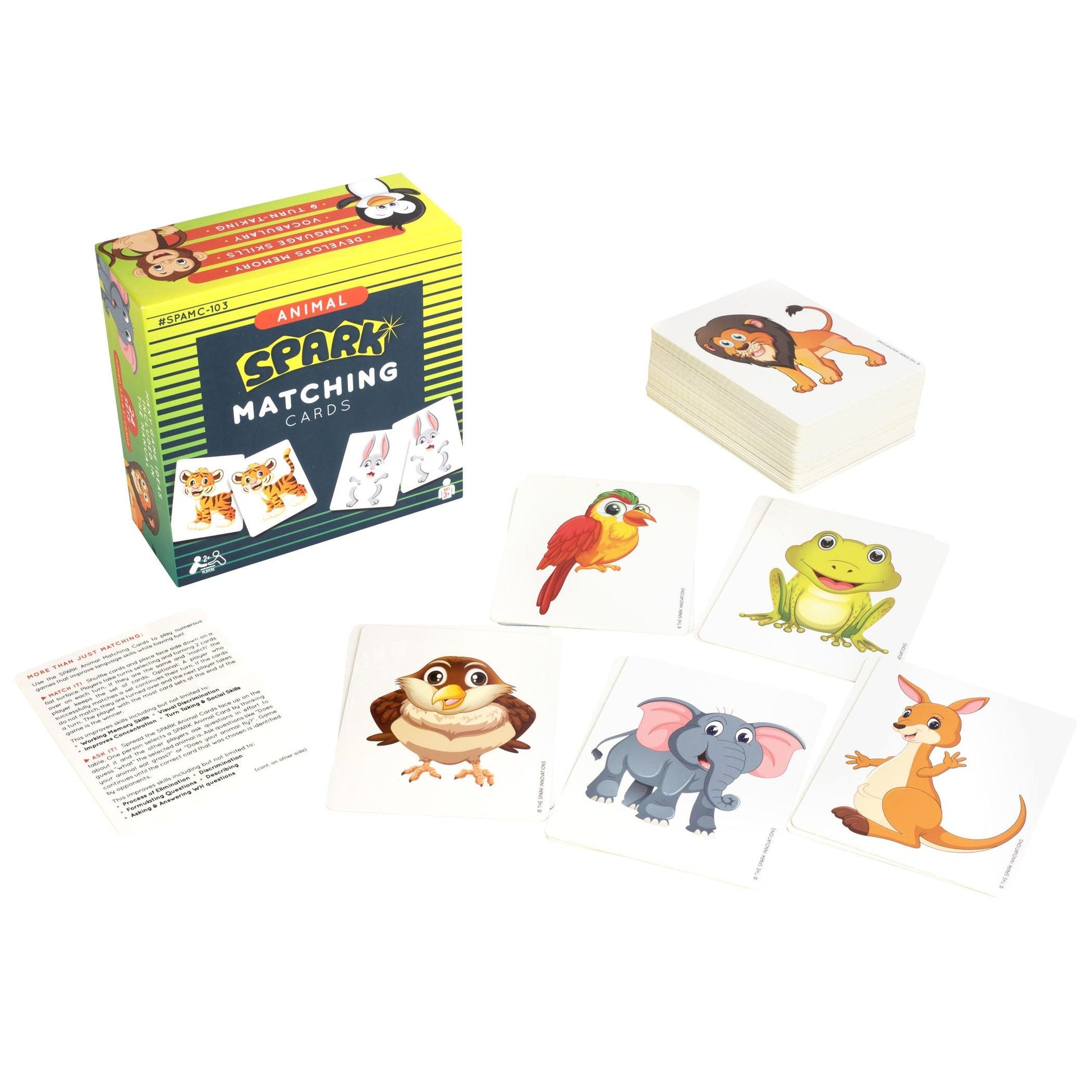 Animals Matching Cards Memory Game - Loomini