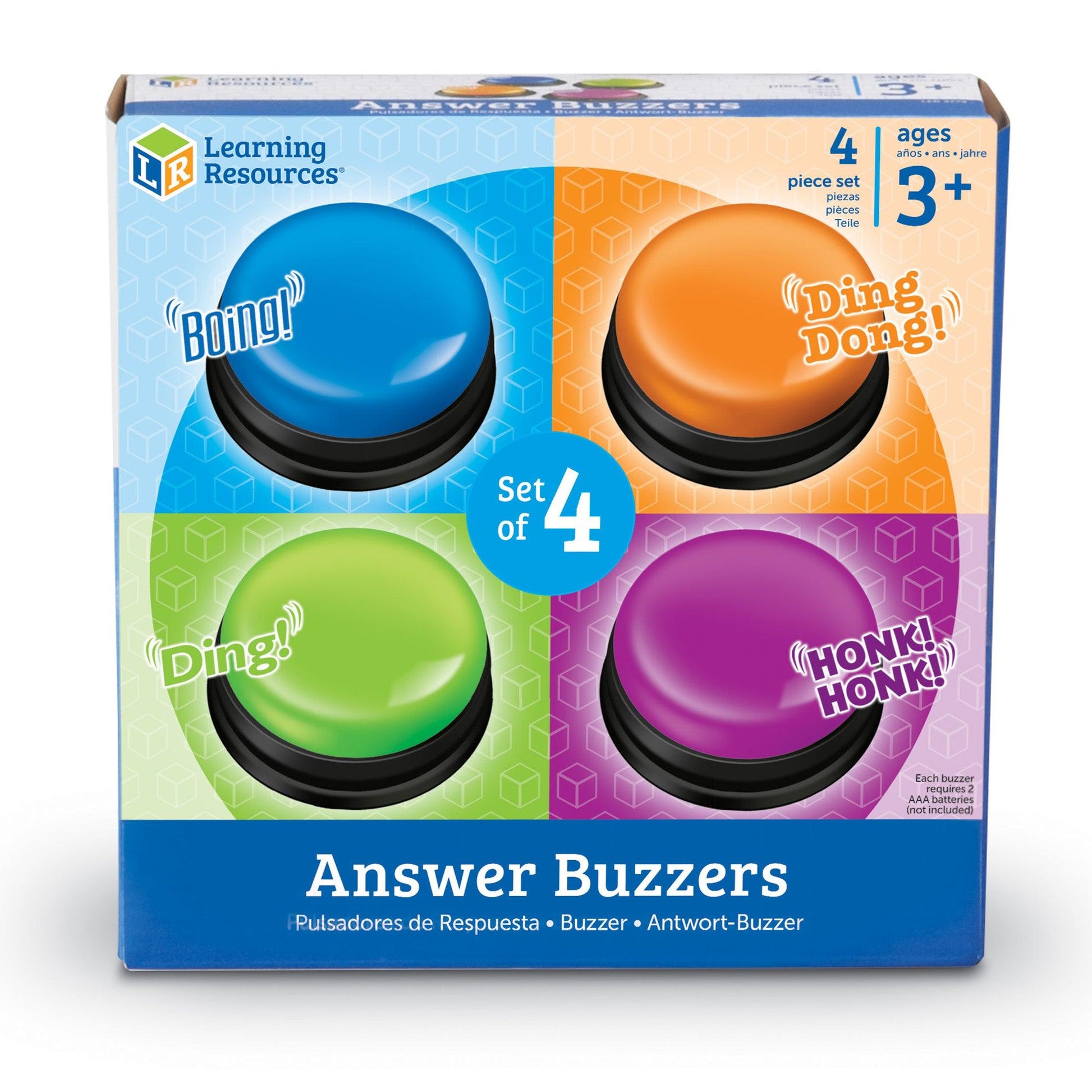 Answer Game Show Buzzers, Set of 4 - Loomini