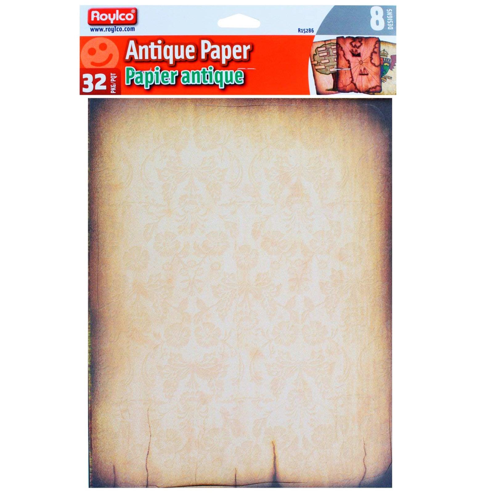 Antique Paper, 8-1/2" x 11", 32 Sheets Per Pack, 2 Packs - Loomini