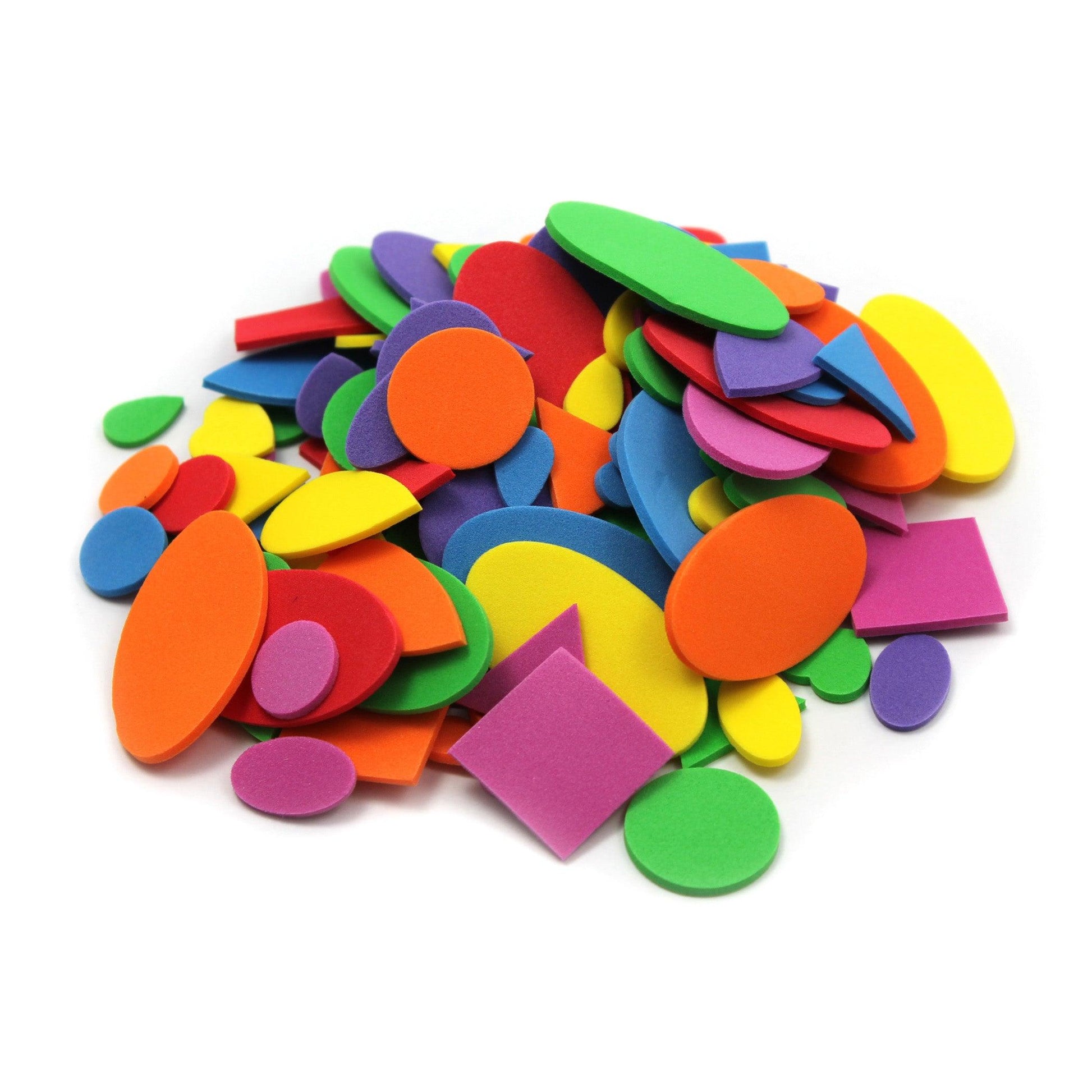 Assorted Foam Shapes, 264 Per Pack, 12 Packs - Loomini