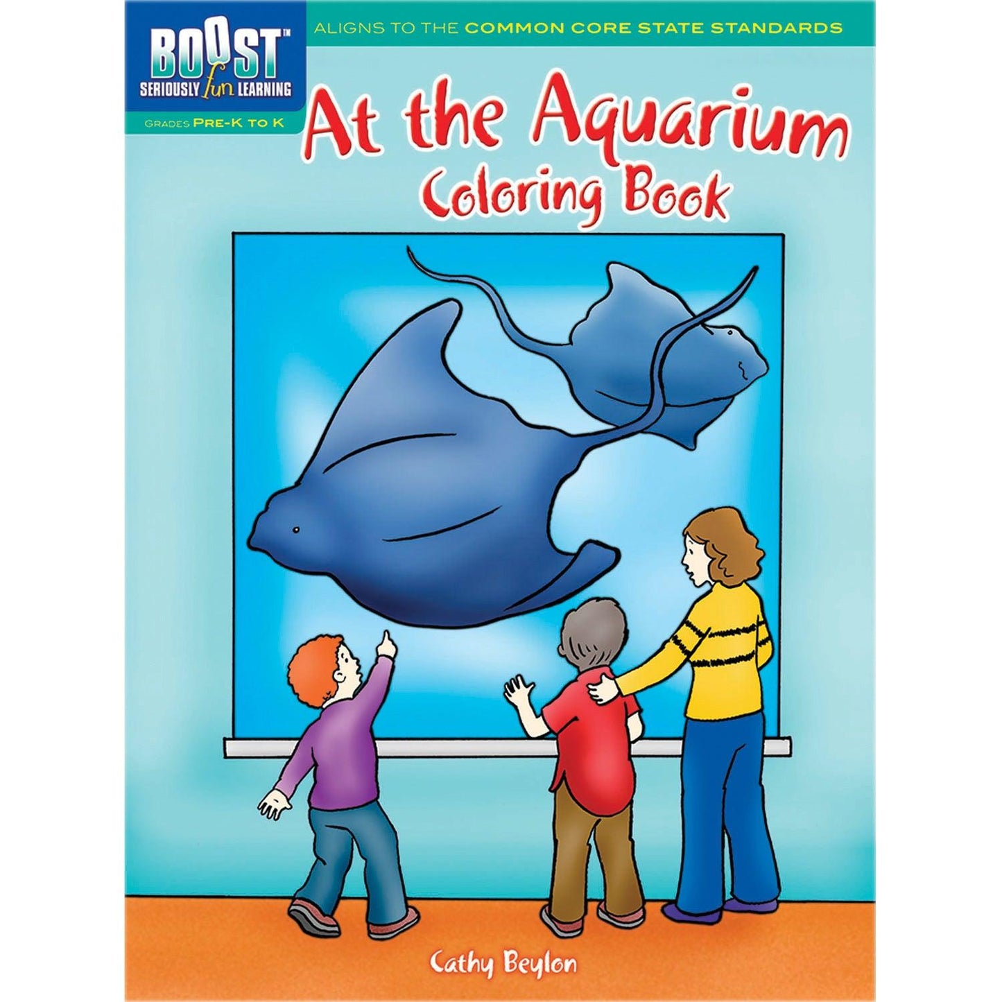 At the Aquarium Coloring Book, Pack of 6 - Loomini