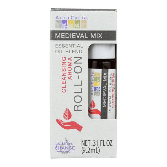 Aura Cacia - Roll On Essential Oil - Medieval - Case Of 4 - .31 Fl Oz - Loomini