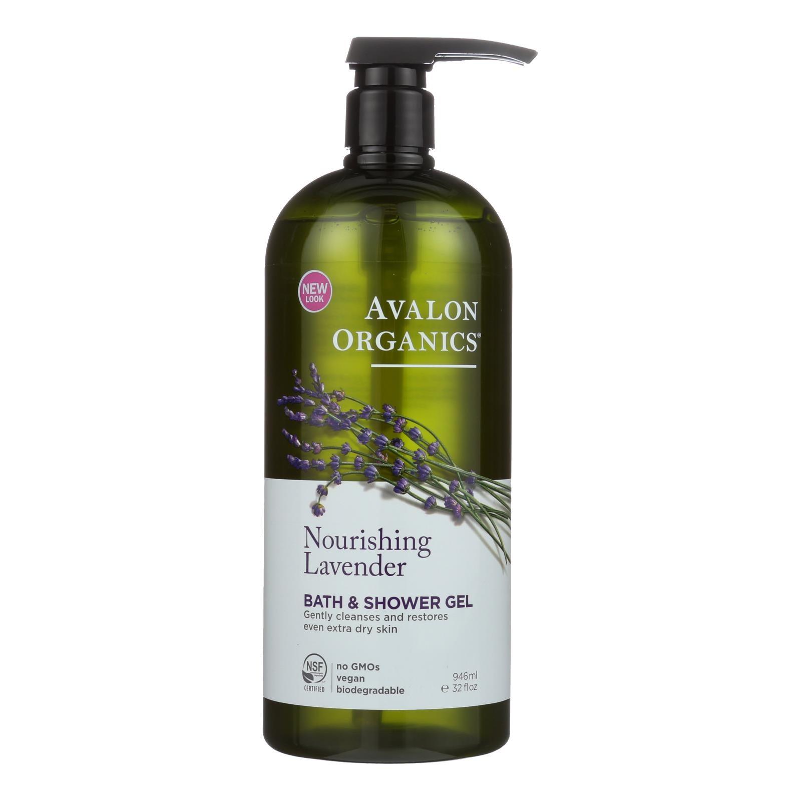 Avalon Organics Bath And Shower Gel Lavender - 32 Fl Oz - Loomini