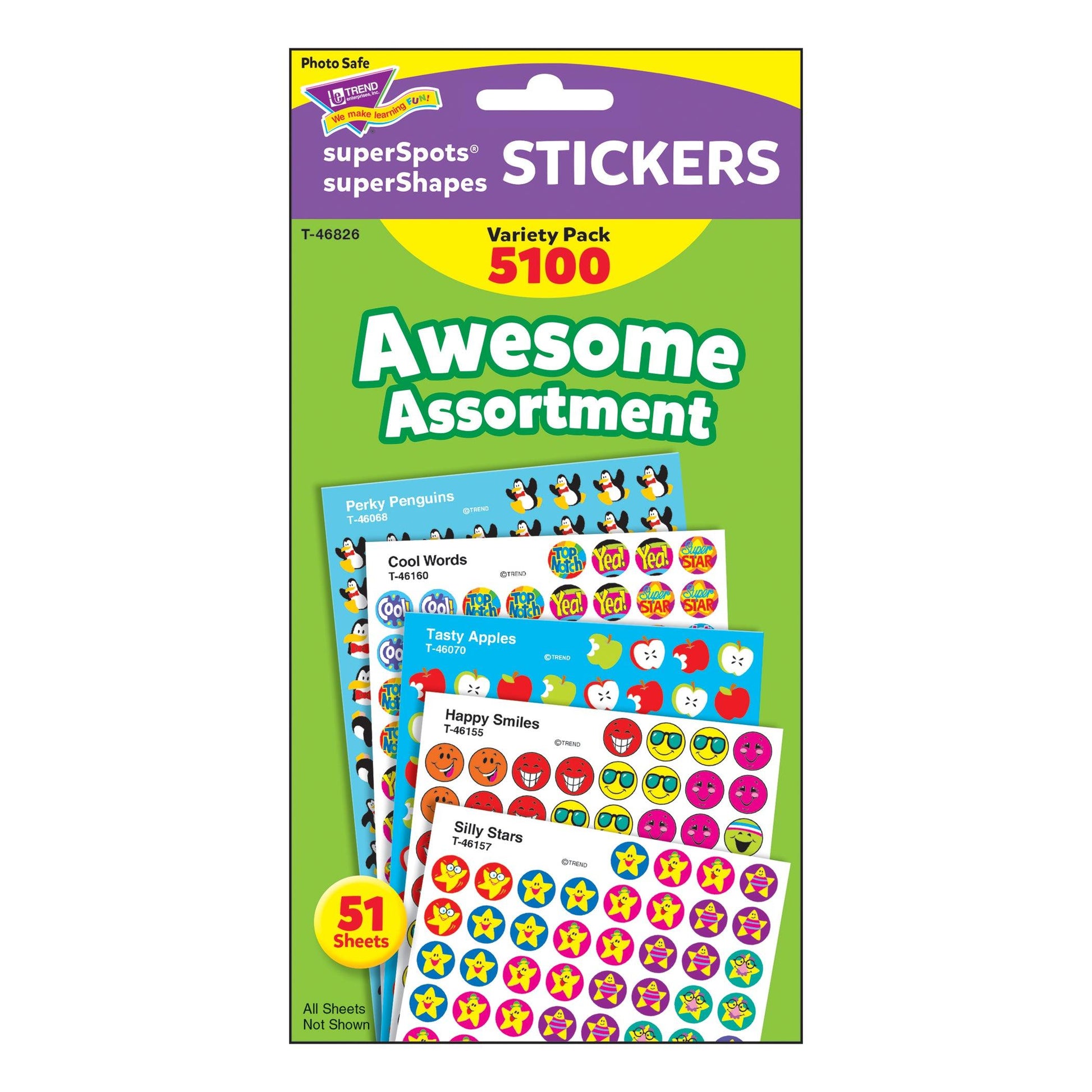 Awesome Assortment superSpots®/superShapes Variety Pack - 5100 ct - Loomini