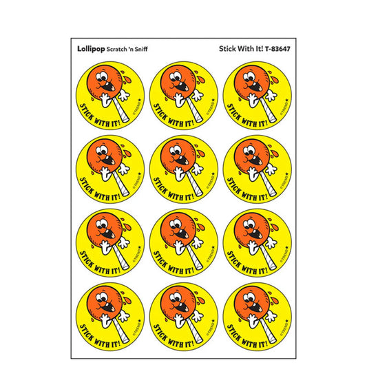 Stick With It!/Lollipop scent Retro Scratch 'n Sniff Stinky Stickers®, 24 ct.